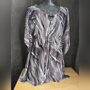 Elegant Gray Women's Blouse